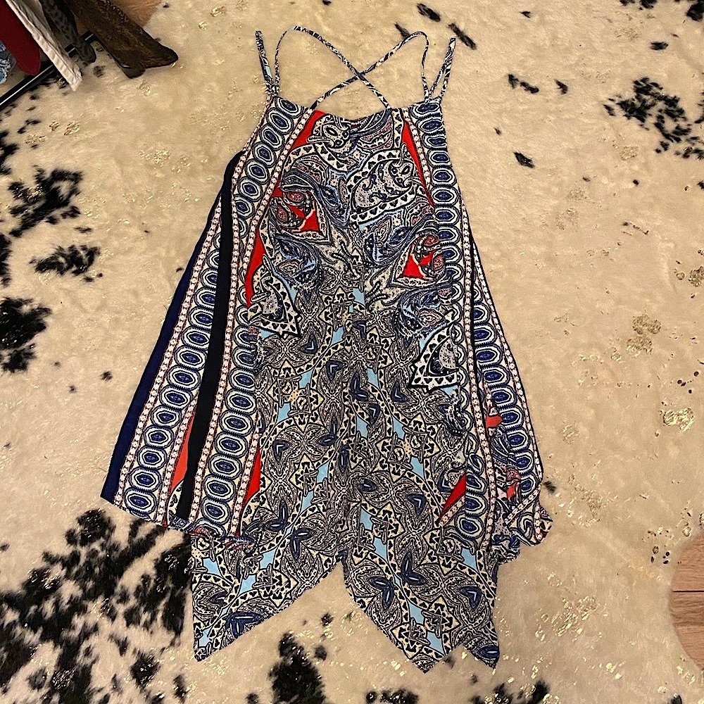 Wrangler Cowgirl Meets Boho Strappy Sundress Size Medium